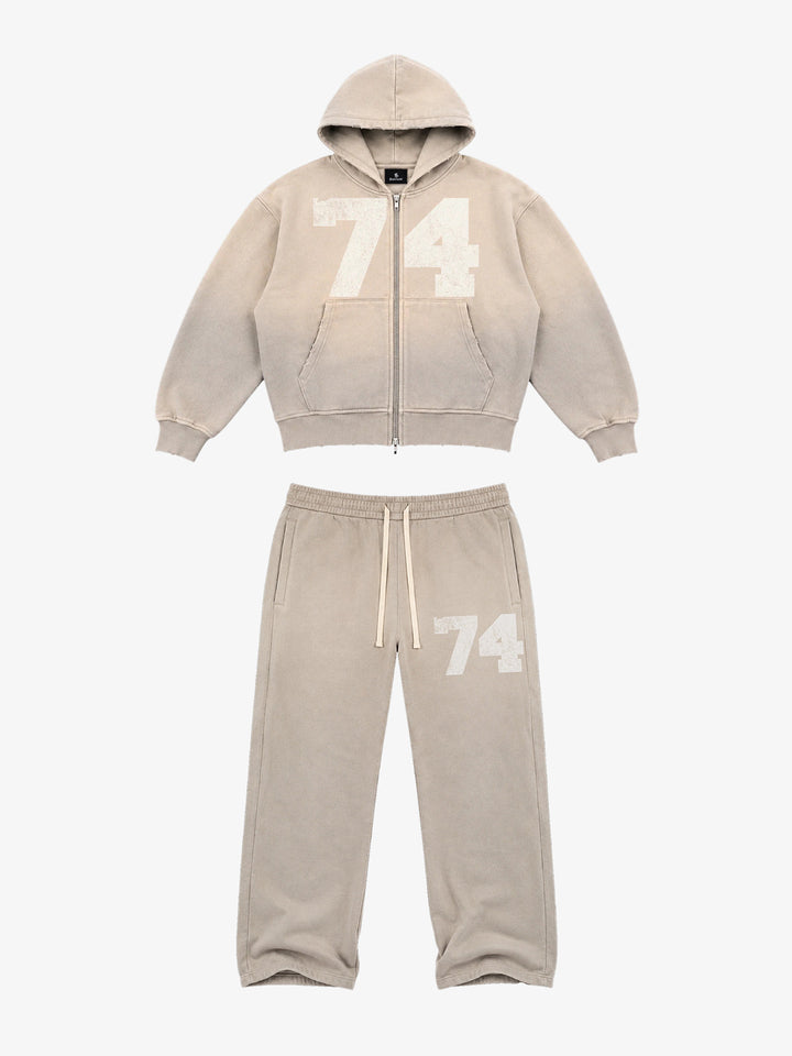Ombré Number Graphic Matching Set