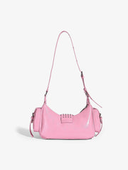 Studded Belt Buckle Shoulder Bag