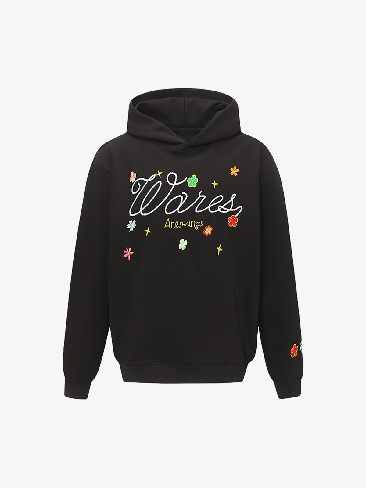 Embroidered Floral Hoodie for Casual Wear - Perfect for Spring and Fall 