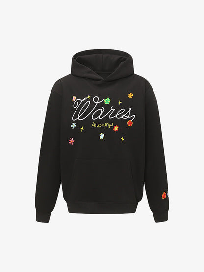 Embroidered Floral Hoodie for Casual Wear - Perfect for Spring and Fall 