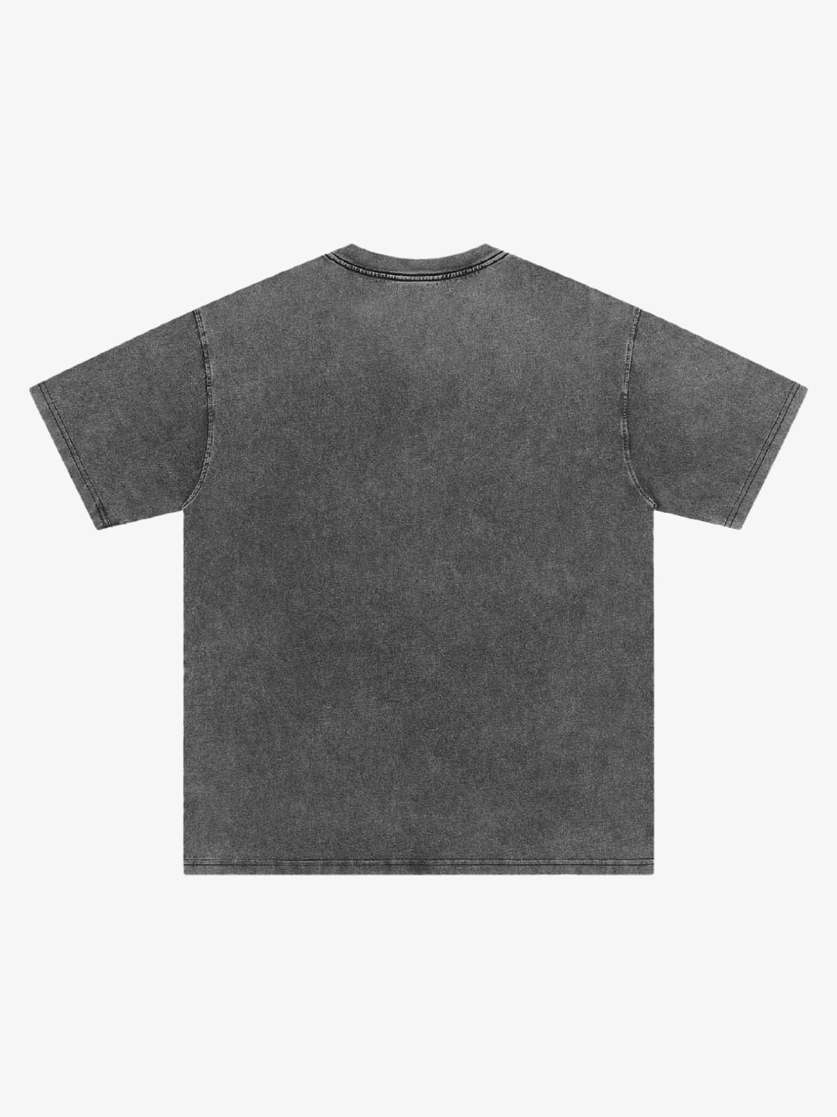Washed Distressed Twin‑Graphic Tee