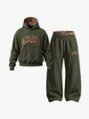 Leopard Patchwork Hoodie & Trousers Set