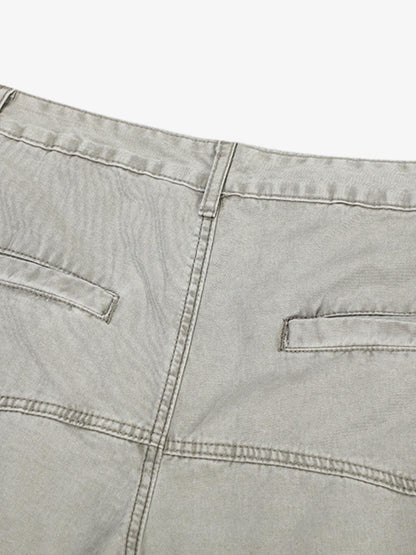 Wide-Leg Cargo Pants with Unique Pocket Design for Casual Style 