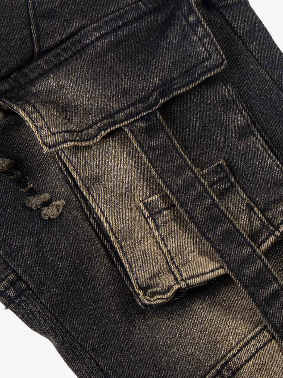 Multi-Pocket Low Rise Bootcut Jeans