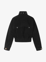 Studded Cropped Utility Jacket