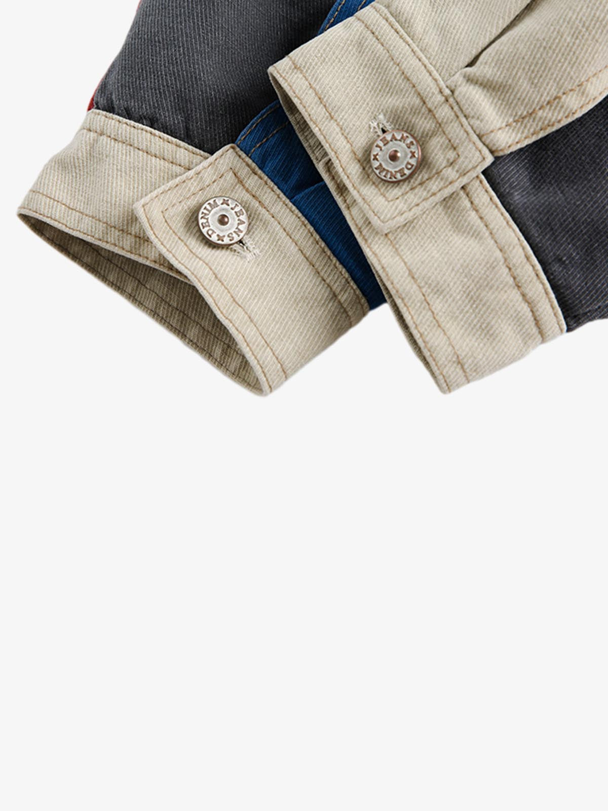 Retro Patchwork Color-block Work Jacket