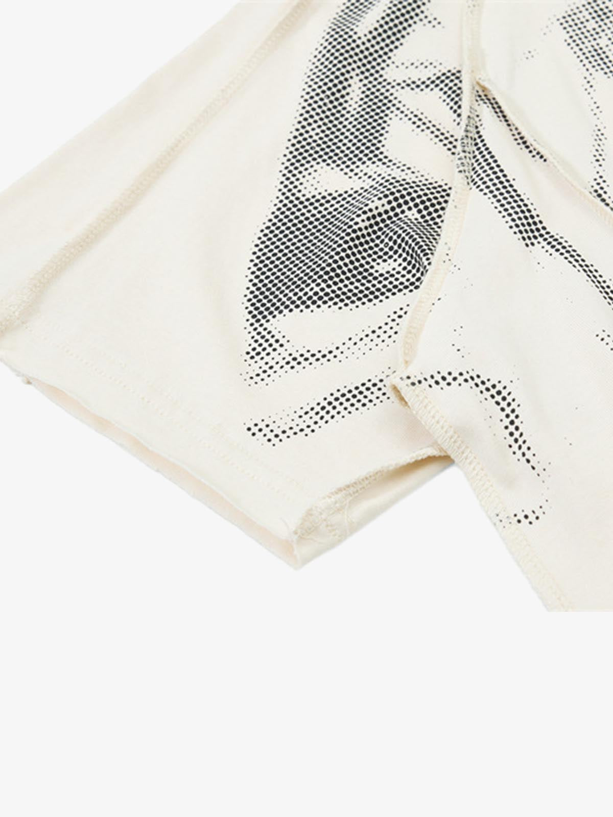 Supermade Trompe L'oeil Halftone Jersey Graphic T-Shirt 