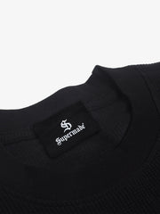 Studded Graphic Heavyweight Waffle Long Sleeve Tee