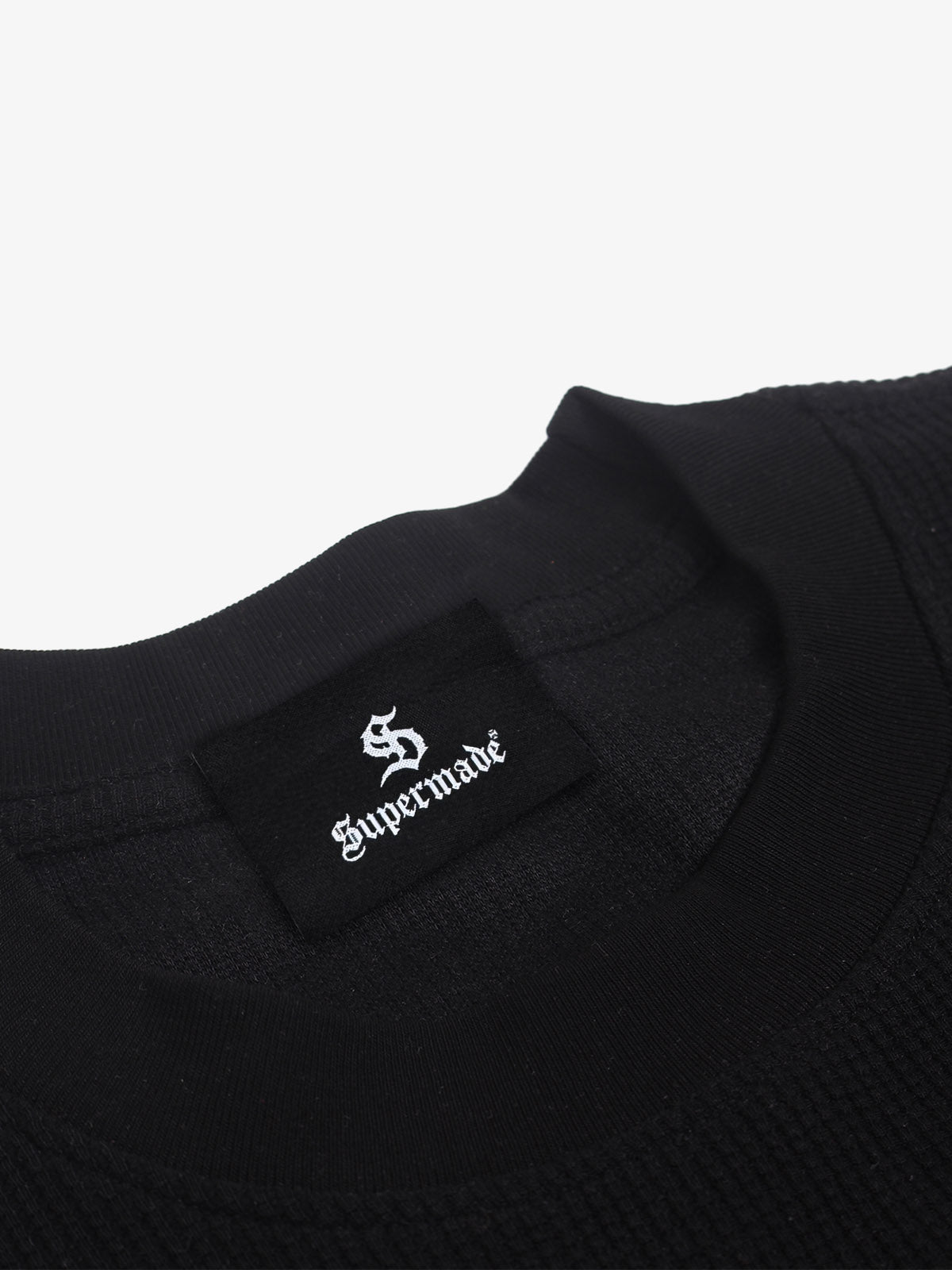 Studded Graphic Heavyweight Waffle Long Sleeve Tee