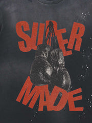 T-shirt oversize à effet peinture éclaboussée