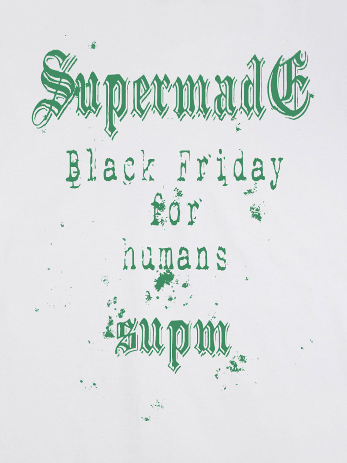 THE SUPERMADE Black Friday Gothic Skull Spiderweb Graphic T-Shirt 