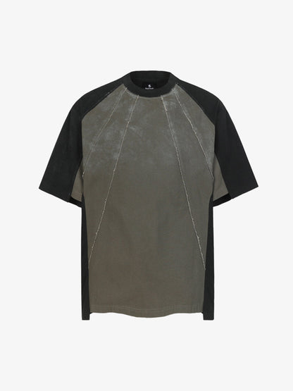 Vintage Washed Raw Seam Raglan T-Shirt 