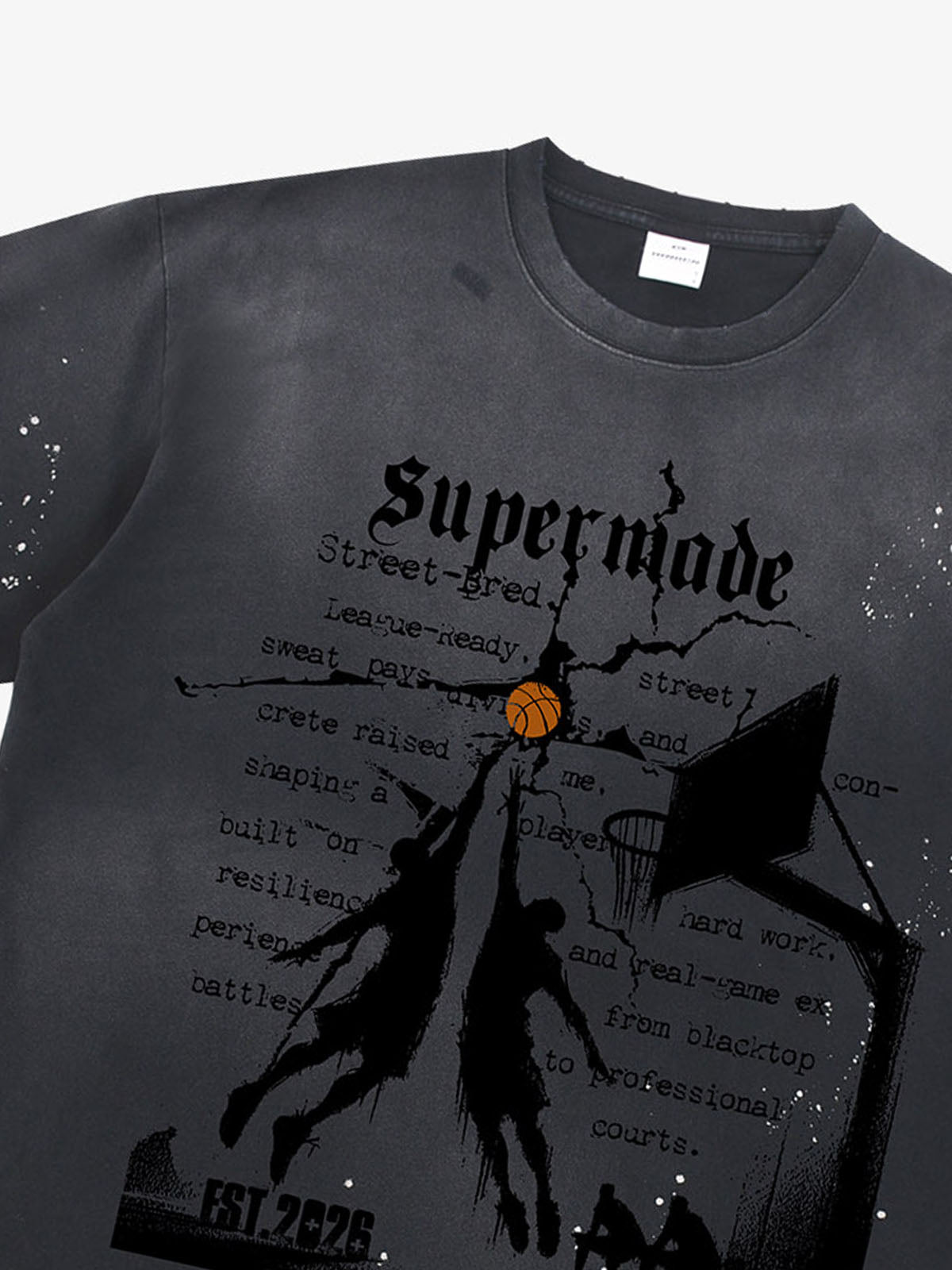 thesupermade Street Basketball  training pattern T-Shirt 