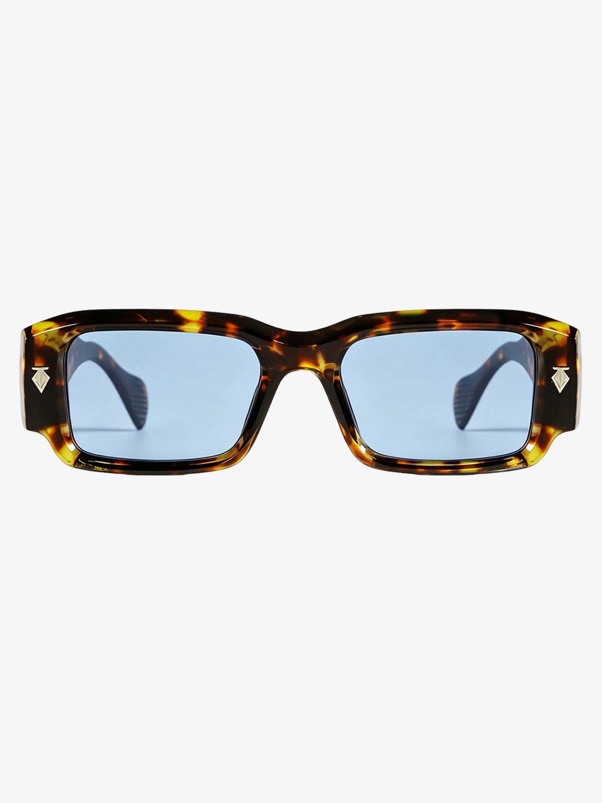 Gold Arrow Studded Square UV-Protection Sunglasses