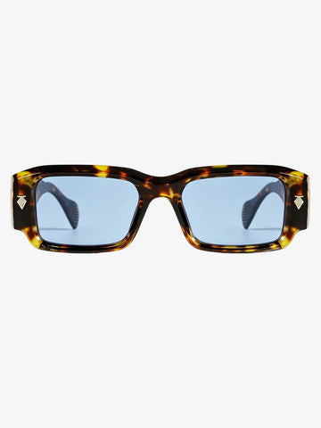 Gold Arrow Studded Square UV-Protection Sunglasses