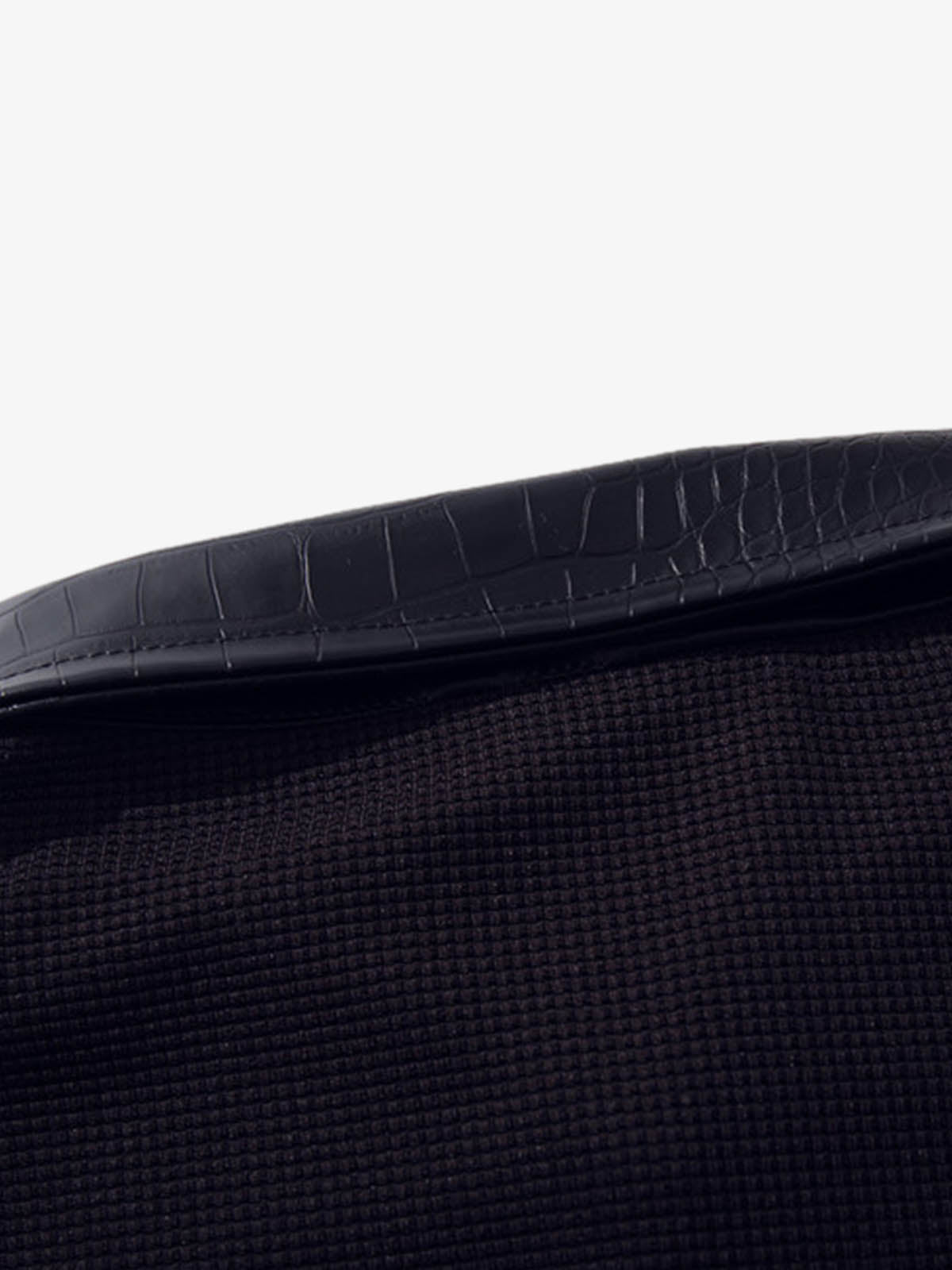 Cotton Blend Gothic Print Polo Shirt with Embroidered Quote and Leather Collar 