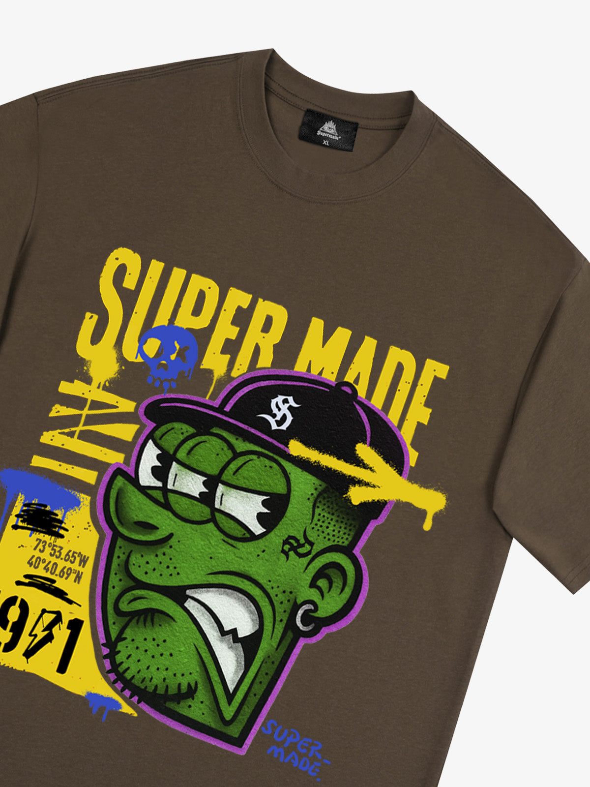 Bold Monster Design Graphic T-Shirt 