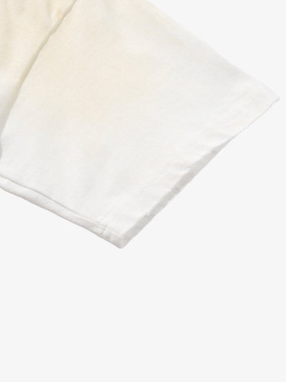 Cotton Blend Vintage Rock 'n' Roll Graphic T-Shirt with 1977 Punk Band Print and Distressed Wash Finish 