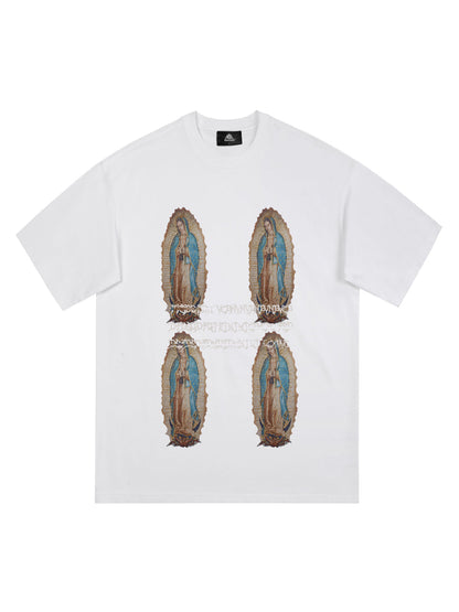Original Virgin Mary Print T-Shirt 