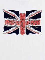 Union Jack Graphic Ripped Layered Tee