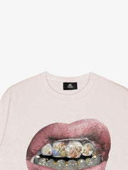 Streetwear Hip-Hop Gold Mouth Print Sweatshirt 