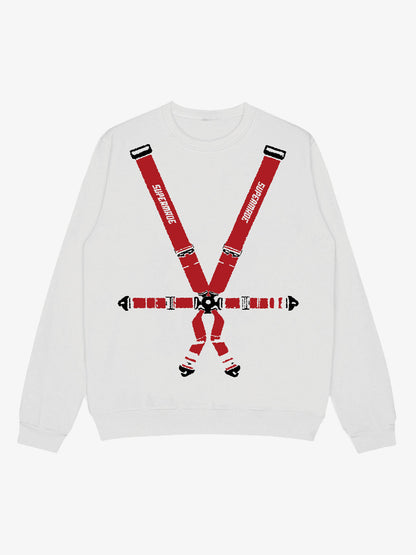 Racing Seat Belt Graphic Sweatshirt 