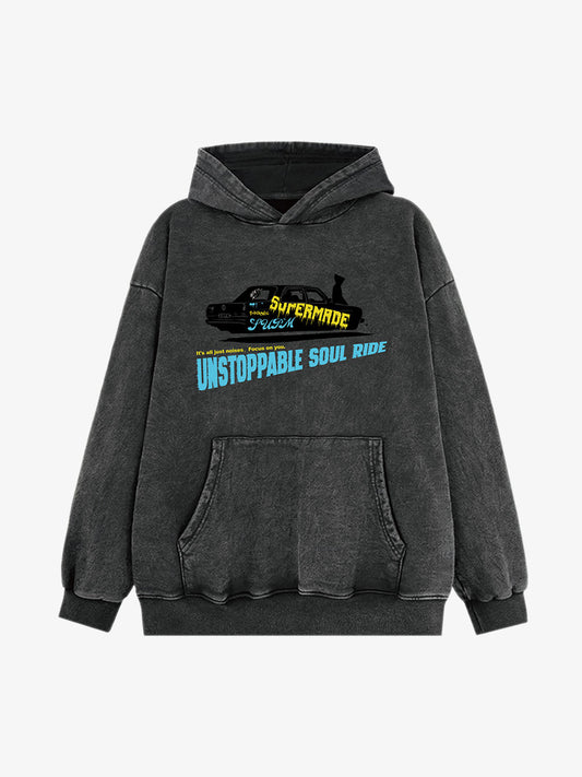 SPUERMADE Unstoppable Soul Ride Graphic Hoodie 