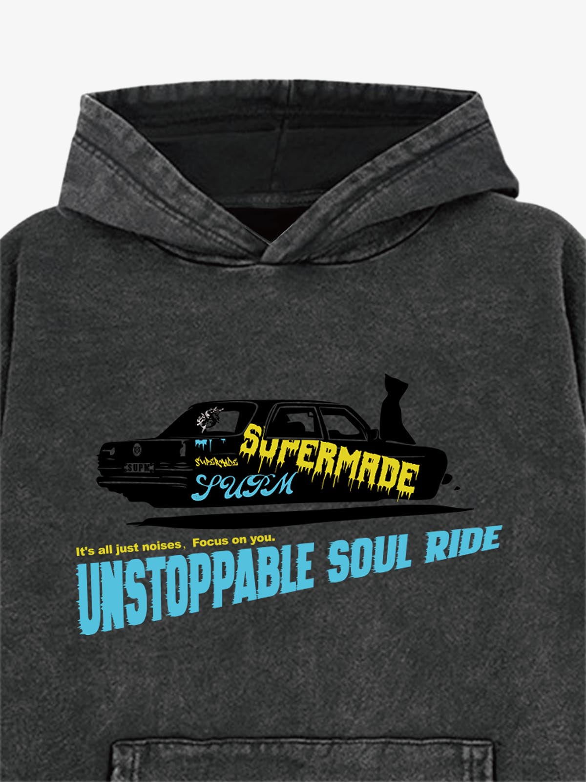 SPUERMADE Unstoppable Soul Ride Graphic Hoodie 