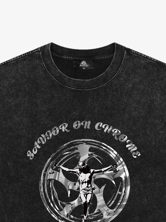 SAVIOR ON CHROME Graphic T-Shirt 