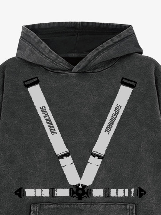 Racing Seat Belt Pattern  Design Hoodie 
