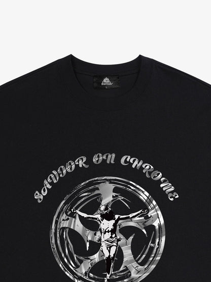 SAVIOR ON CHROME Graphic T-Shirt 