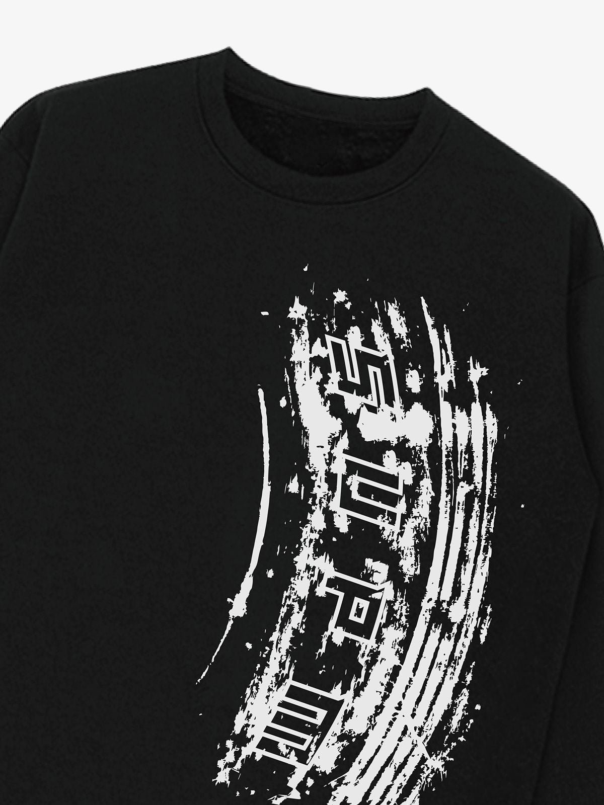 Tire Track Pattern Design Print Sweatshirt 