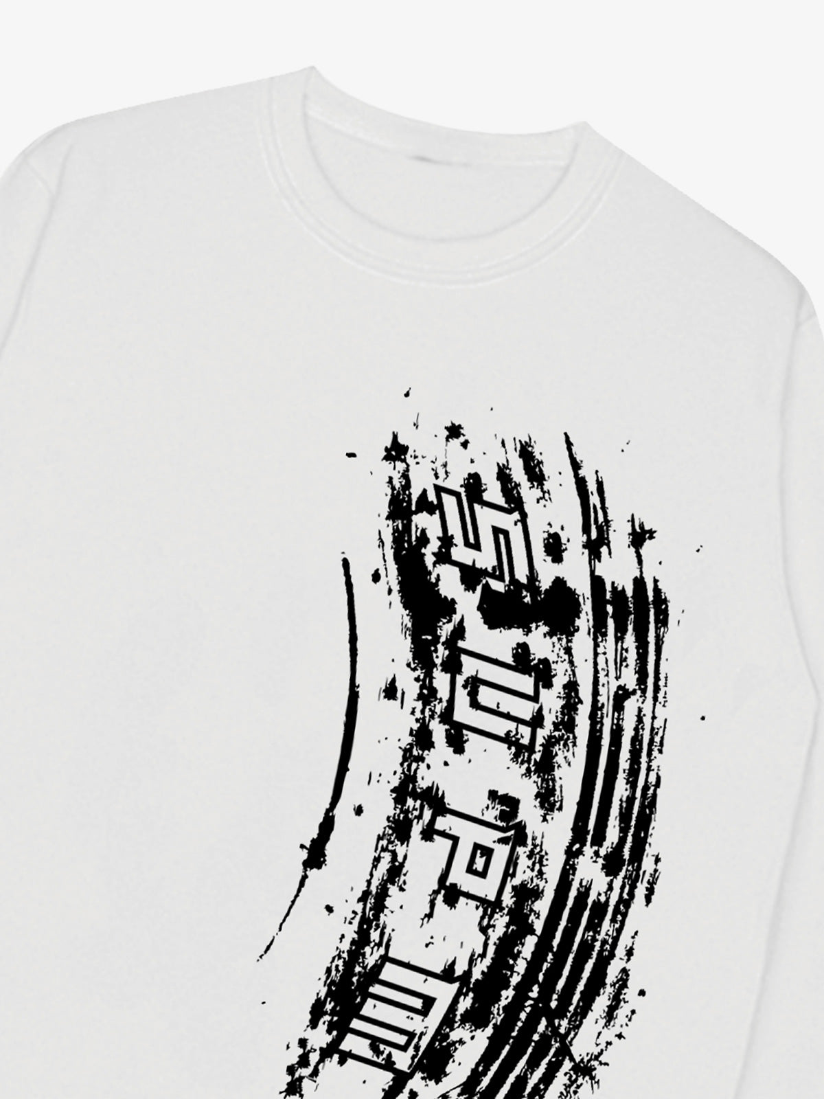 Tire Track Pattern Design Print Sweatshirt 