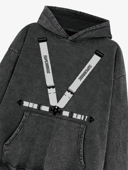 Racing Seat Belt Pattern  Design Hoodie 