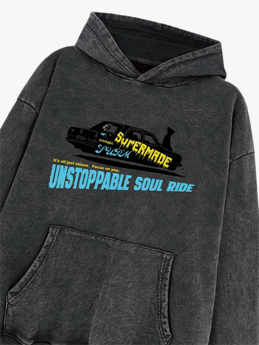 SPUERMADE Unstoppable Soul Ride Graphic Hoodie 