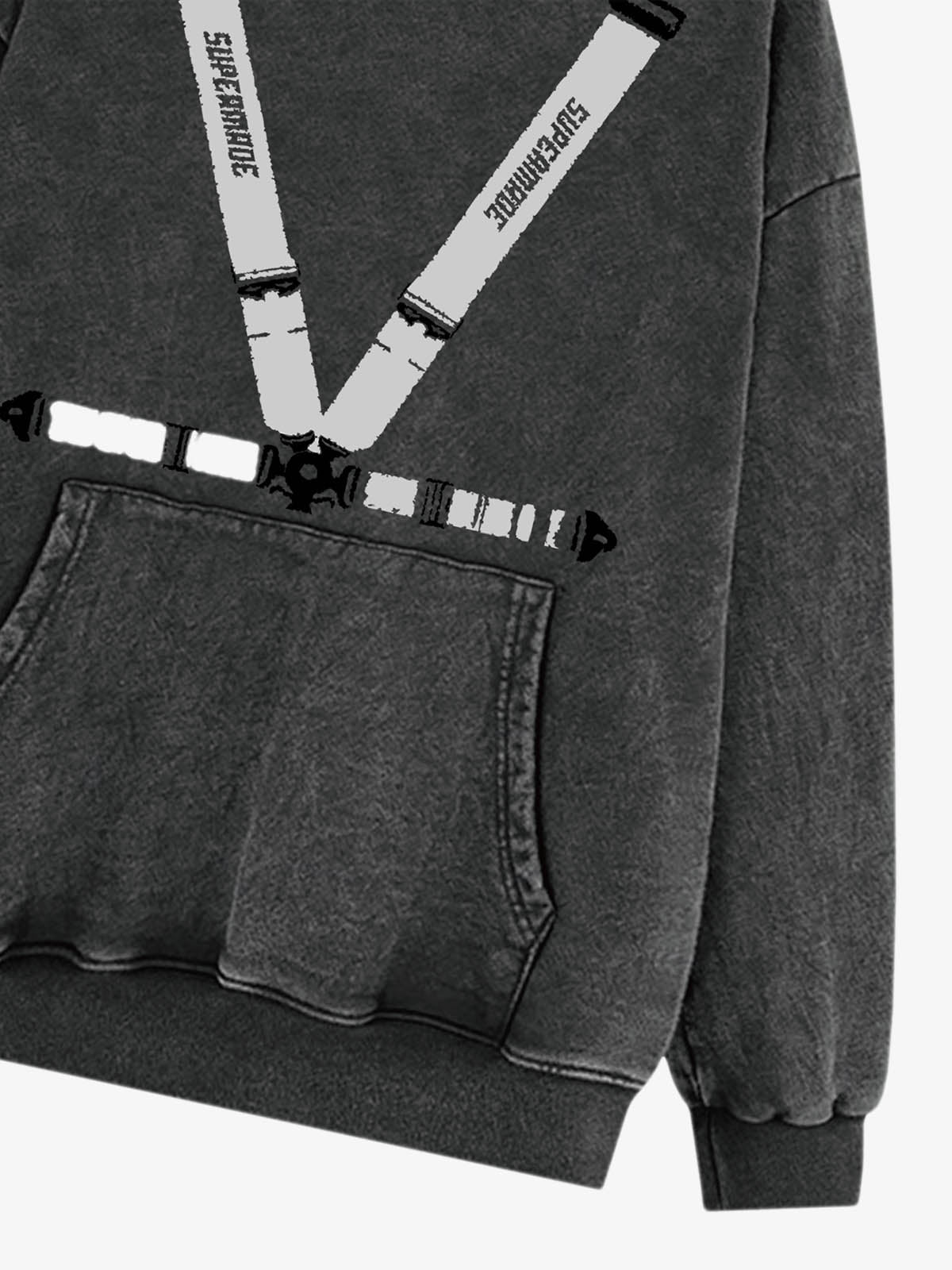 Racing Seat Belt Pattern  Design Hoodie 