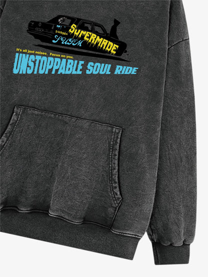 SPUERMADE Unstoppable Soul Ride Graphic Hoodie 
