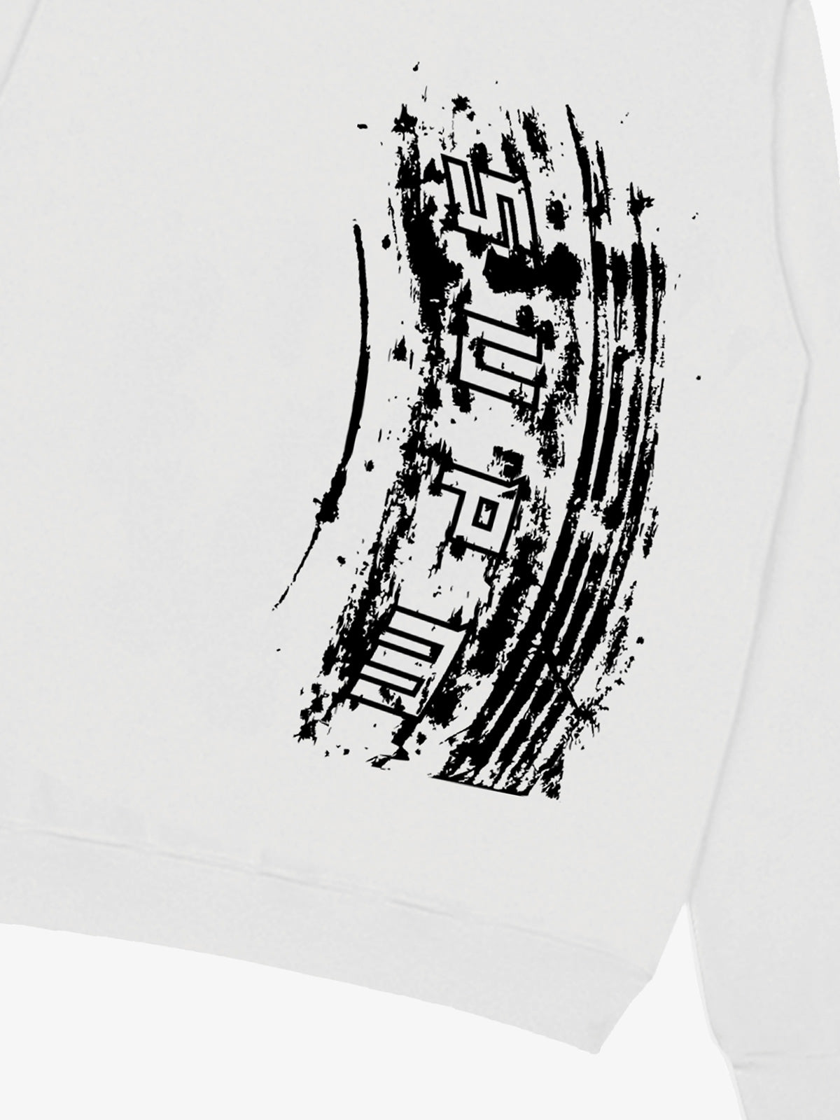 Tire Track Pattern Design Print Sweatshirt 