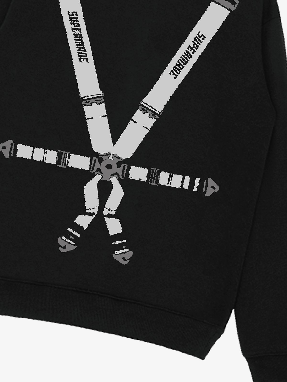 Racing Seat Belt Graphic Sweatshirt 