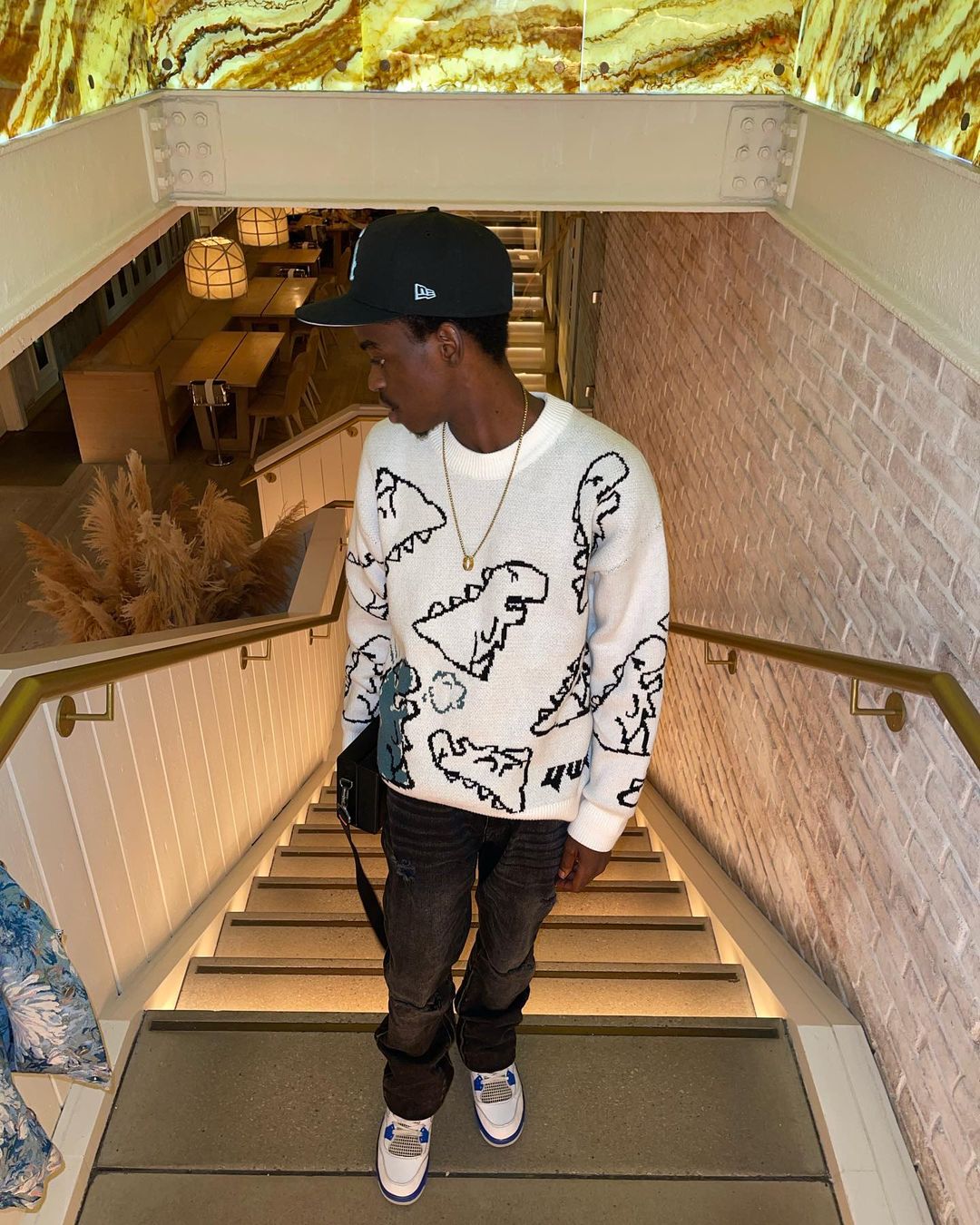 Dinosaur Full Printed Sweater