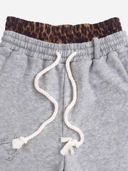 Logo Embroidery Double Waist Shorts