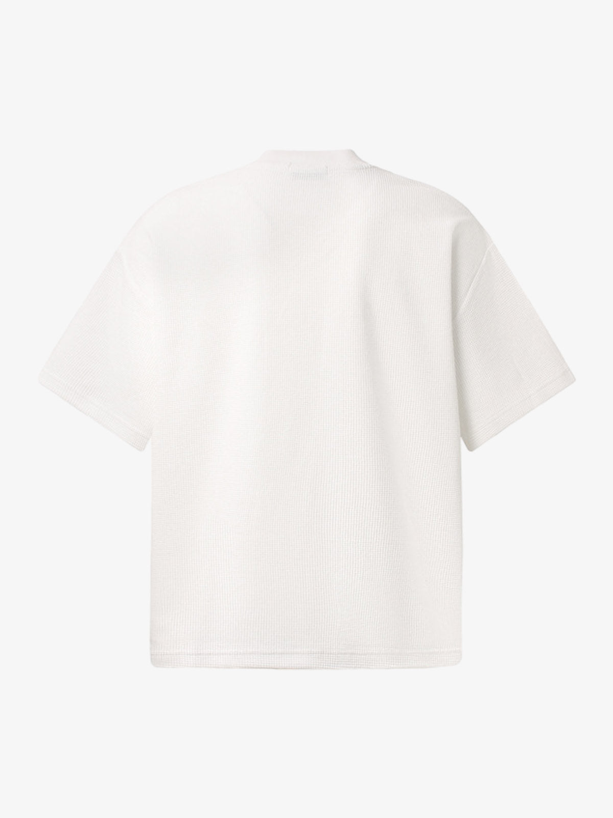 Side Script Waffle Knit T-Shirt