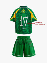 Classic Brazil "Savior" Color-Block Custom Jersey Set - 2622 