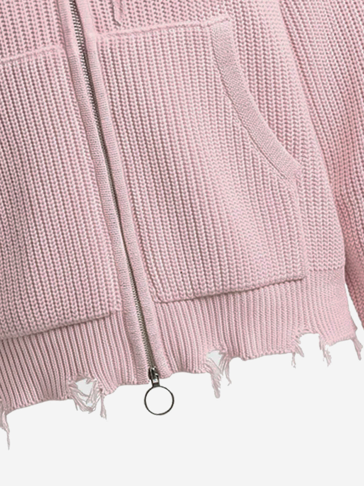Embroidered Logo Zip-Up Hoodie; Pink / S, Pink / M, Pink / L, Pink / XL, Pink / 2XL