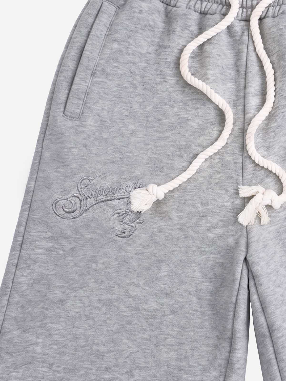 Logo Embroidery Double Waist Shorts