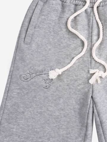 Logo Embroidery Double Waist Shorts