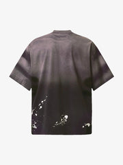 Ink Splash Letter Print T-shirt - 2414 