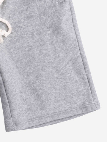 Logo Embroidery Double Waist Shorts