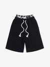 Shorts mit Logostickerei und doppeltem Bund