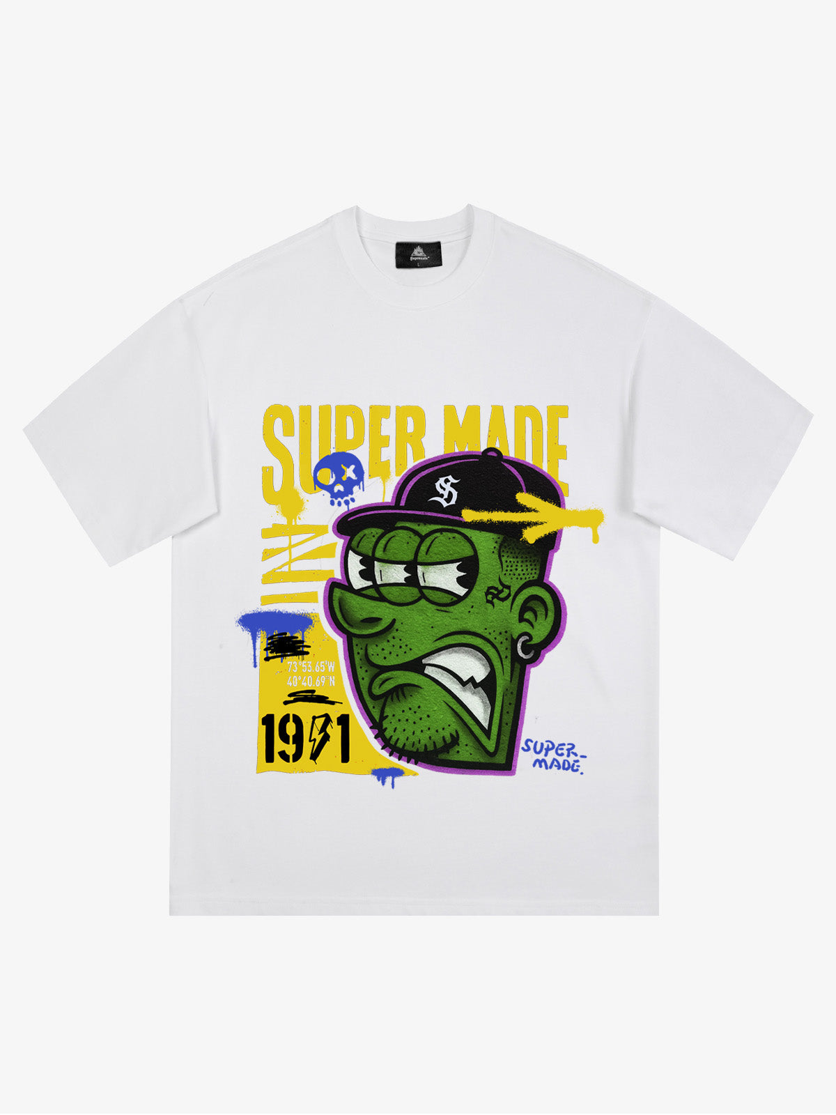 Bold Monster Design Graphic T-Shirt 